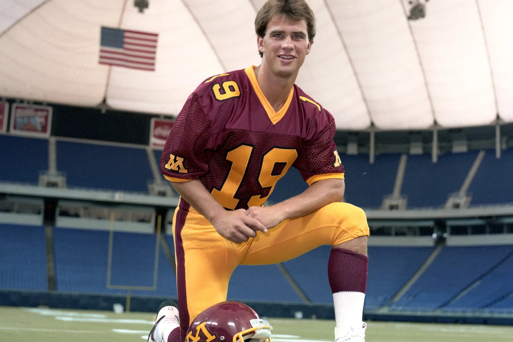 Michael Moe playing sports growing up